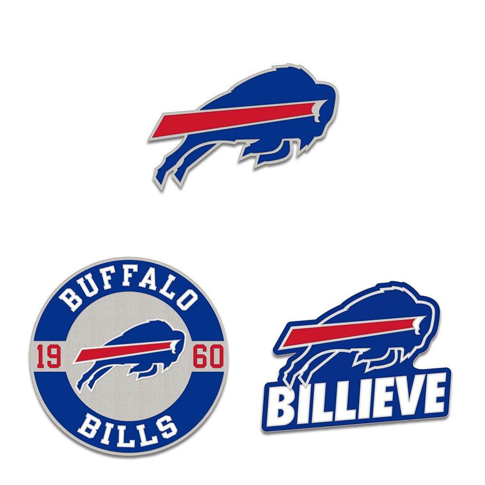 Buffalo Bills Enamel Pin Set Three Piece Collection - ToylandEU