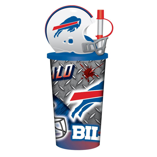 Buffalo Bills Helmet Cup 32 Ounce Plastic With Straw - ToylandEU