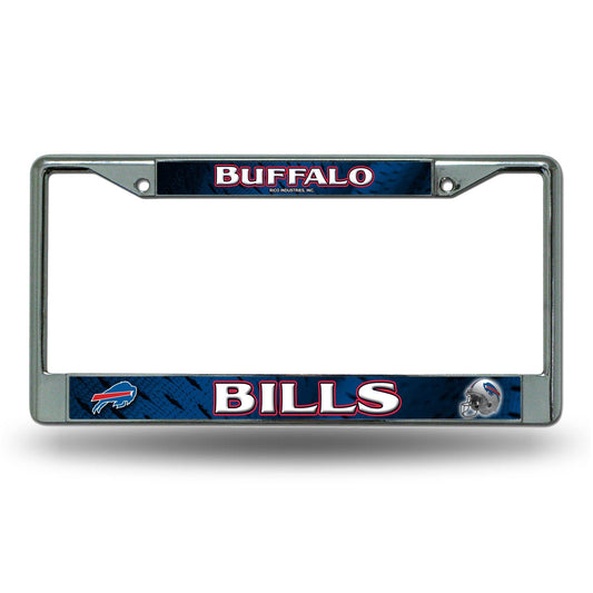 Buffalo Bills License Plate Frame Chrome Printed Insert - ToylandEU