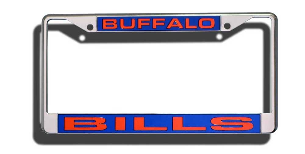 Buffalo Bills License Plate Frame Laser Cut Chrome - ToylandEU