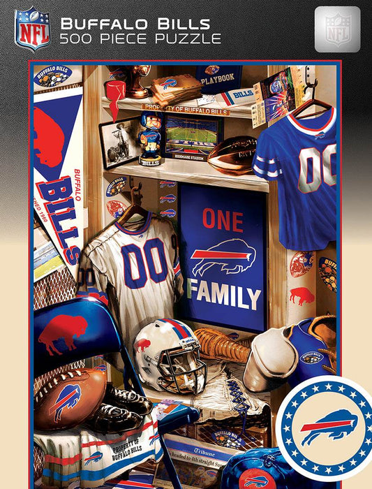 Buffalo Bills Locker Room Puzzle 500 Piece Memorabilia - ToylandEU