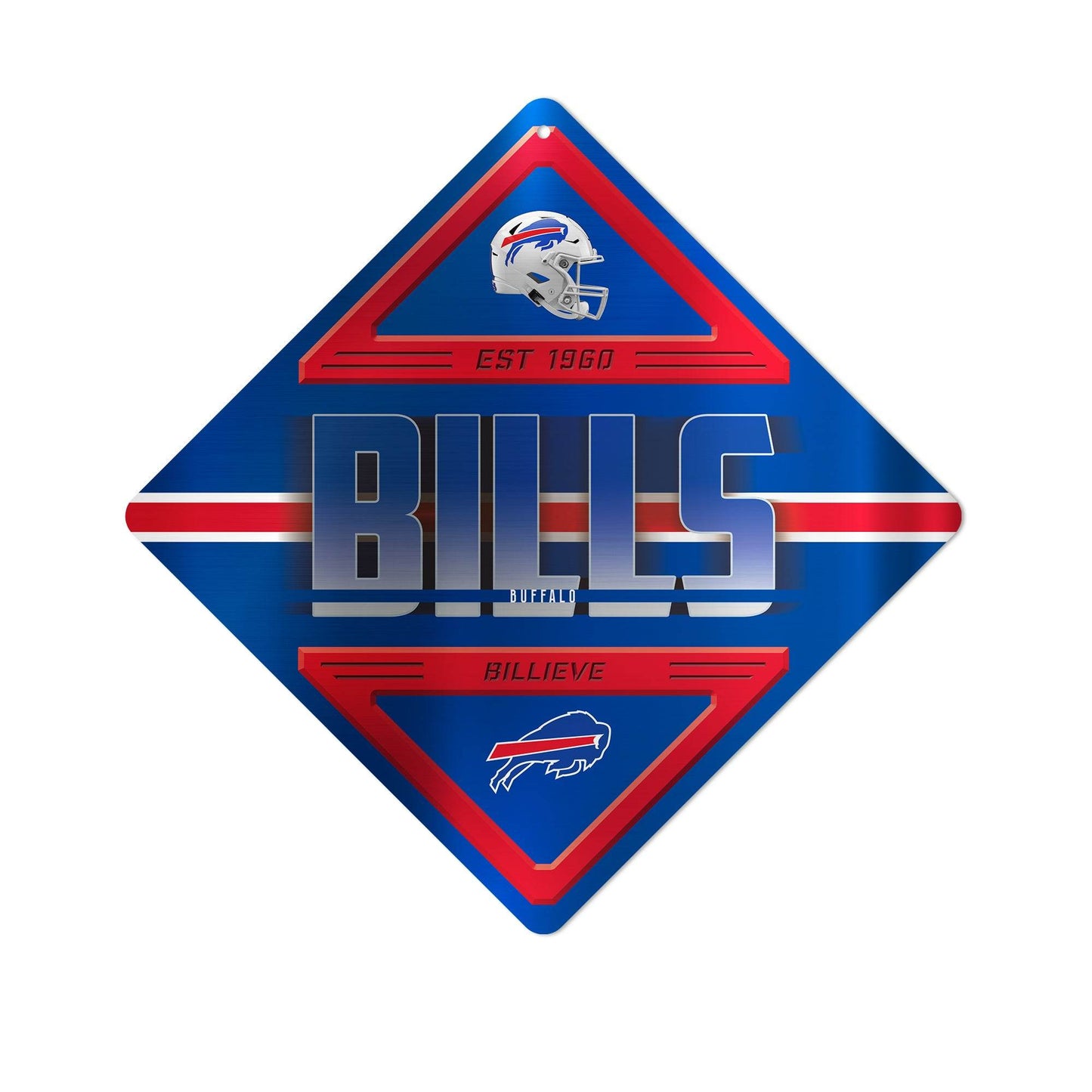 Buffalo Bills Metal Diamond Sign Wall Decor Rico Industries - ToylandEU