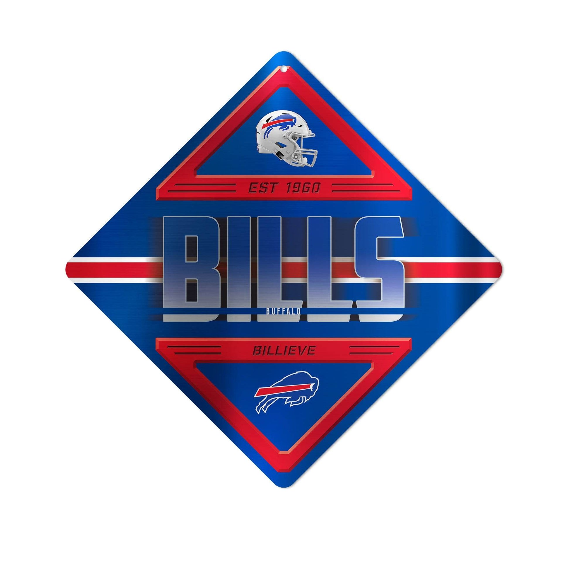 Buffalo Bills Metal Diamond Sign Wall Decor Rico Industries - ToylandEU