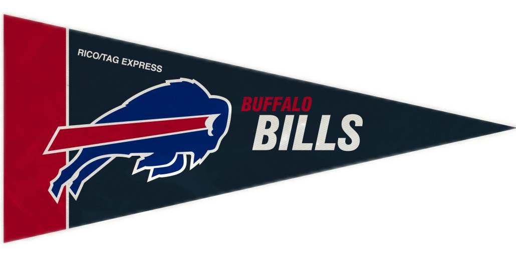 Buffalo Bills Mini Pennant Set Eight Pieces Home Decor - ToylandEU
