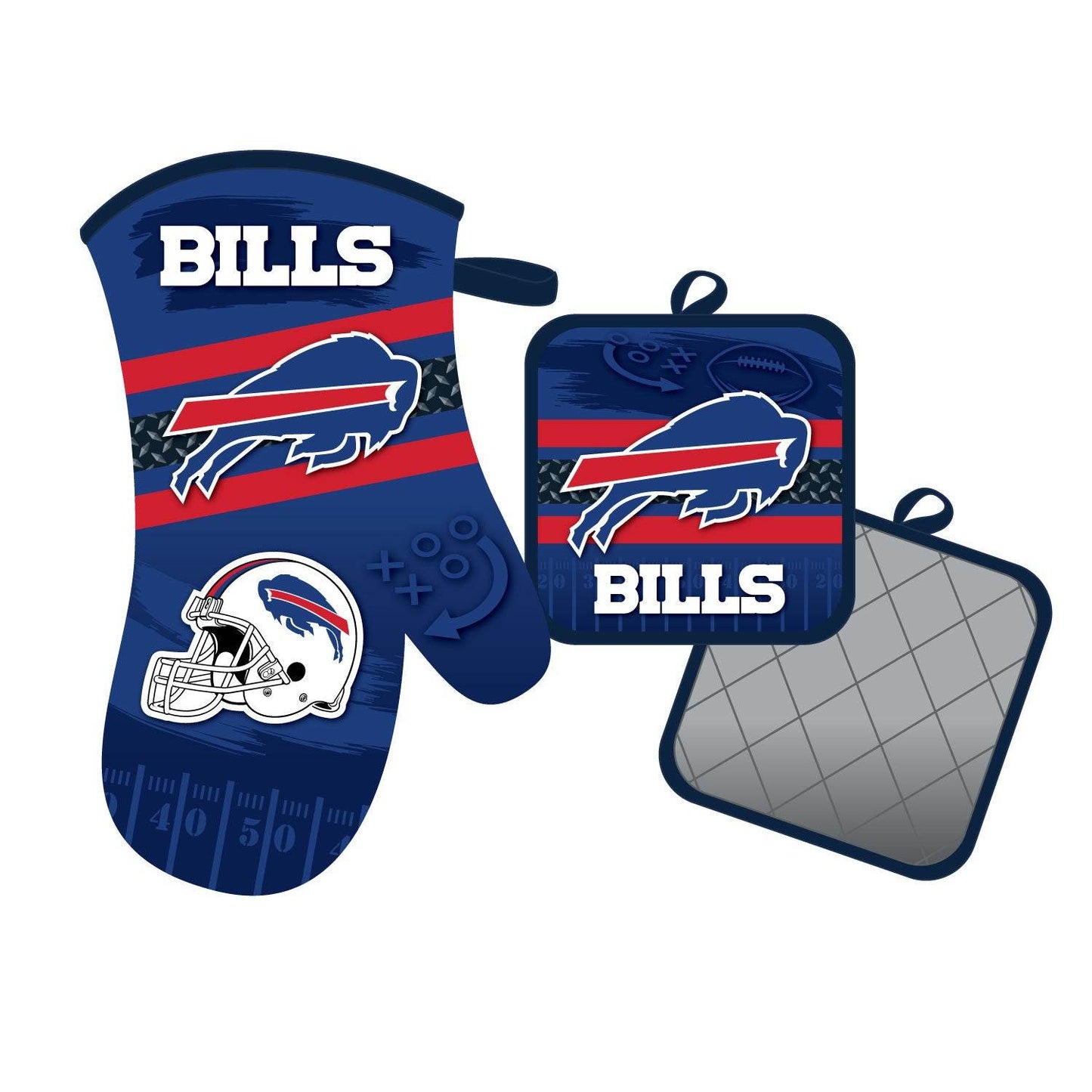 Buffalo Bills Oven Mitt And Pot Holder Set Mojo Licensing - ToylandEU