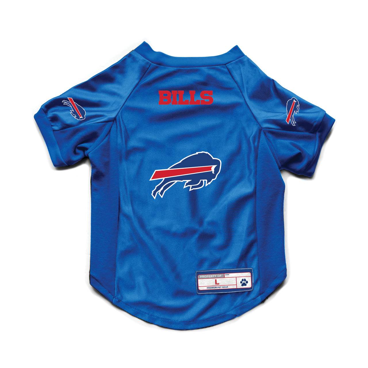Buffalo Bills Pet Jersey Stretch Panels Size L Dazzle - ToylandEU