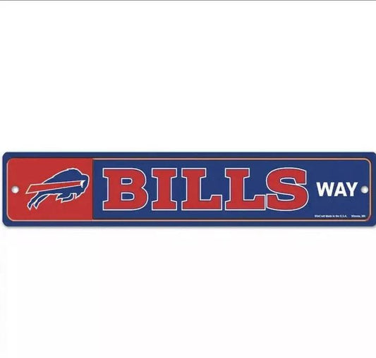 Buffalo Bills Plastic Street Sign Special Order Durable - ToylandEU