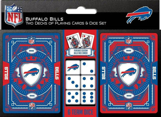  Buffalo Bills Playing Cards and Dice Set with Team Logo -  ToylandEU™