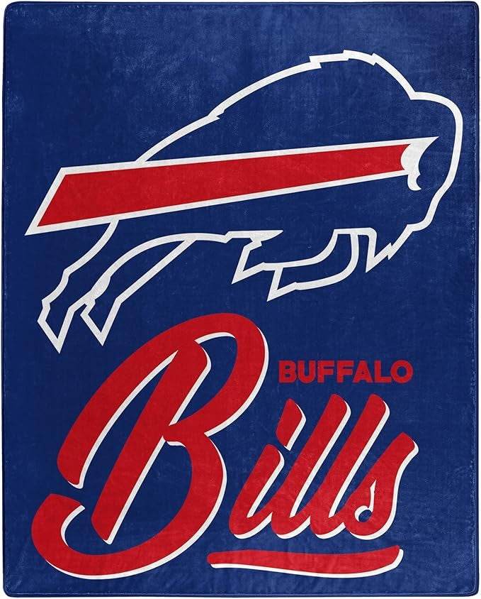 Buffalo Bills Raschel Blanket 50x60 Signature Design - ToylandEU