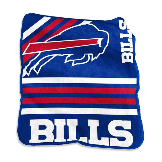 Buffalo Bills Raschel Throw Blanket with Team Color Binding - ToylandEU