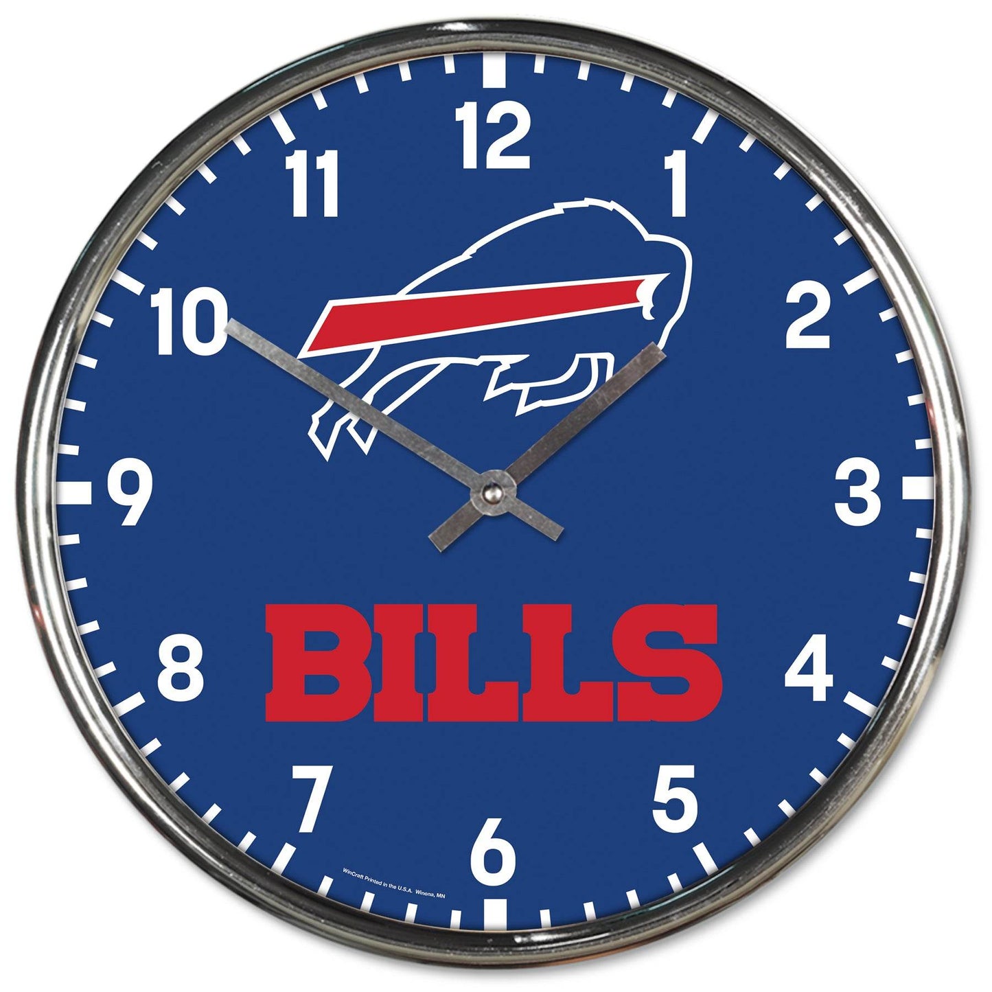 Buffalo Bills Round Chrome Wall Clock - ToylandEU