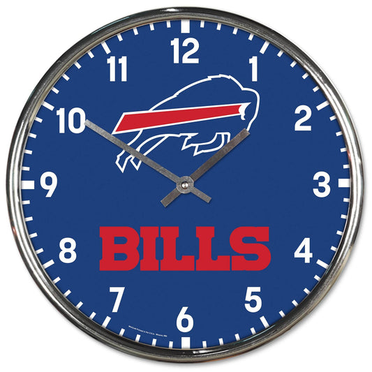 Buffalo Bills Round Chrome Wall Clock - ToylandEU