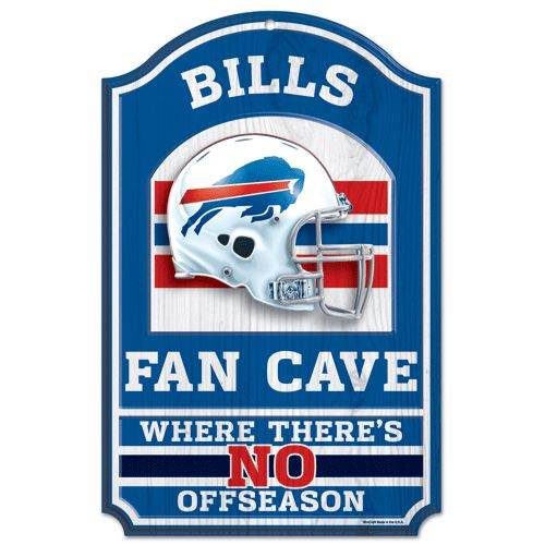 Buffalo Bills Sign 11x17 Wood Fan Cave Design - ToylandEU