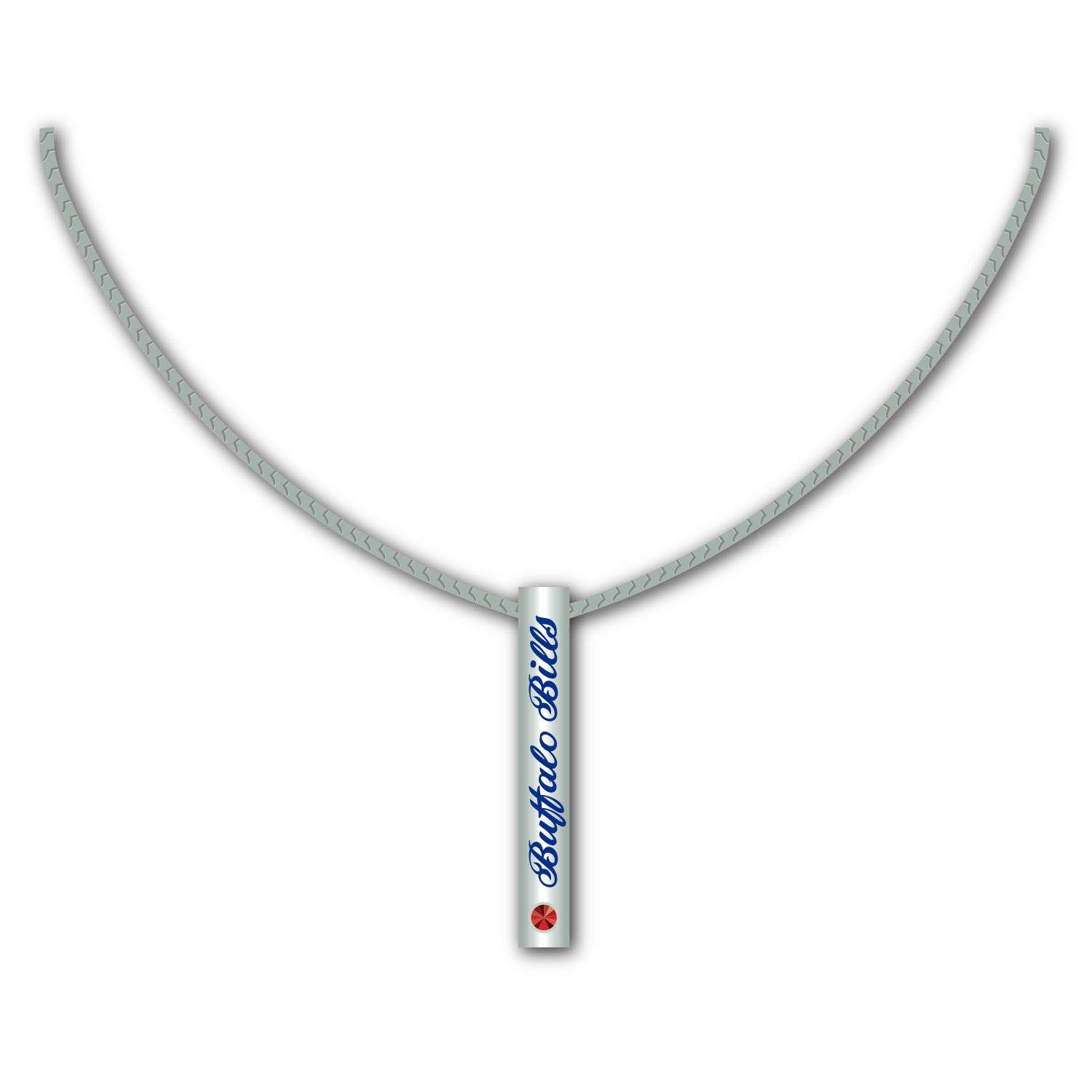 Buffalo Bills Silver Bar Necklace Pendant Jewelry Charm - ToylandEU