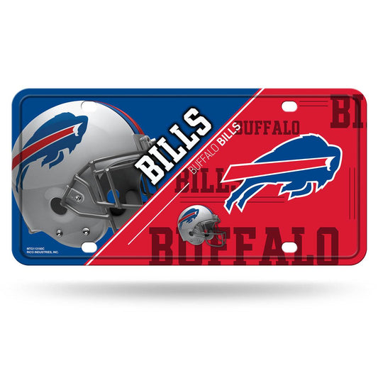 Buffalo Bills Split Design Aluminum License Plate Licensed - ToylandEU