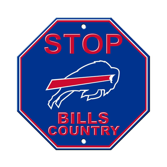 Buffalo Bills Stop Style 12x12 Plastic Sign Official Logo - ToylandEU