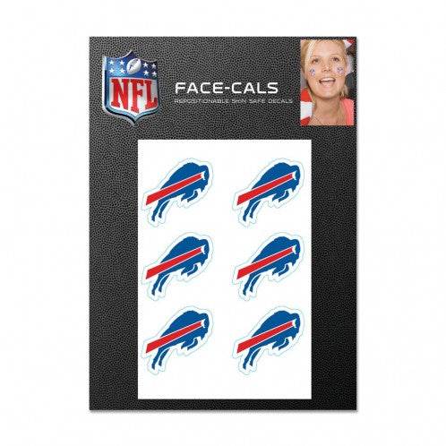Buffalo Bills Tattoo Face Cals Peel Stick Decals Skin Safe - ToylandEU