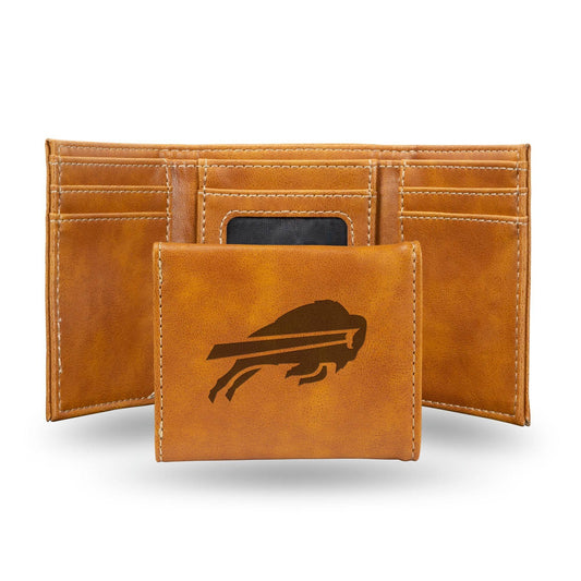 Buffalo Bills Trifold Wallet Laser Engraved Leather - ToylandEU