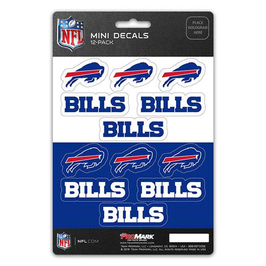 Buffalo Bills Vinyl Decal Set Mini 12 Pack Die Cut Premium - ToylandEU