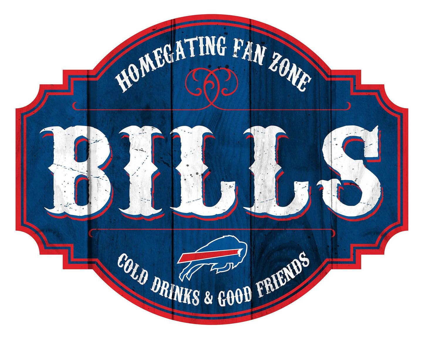 Buffalo Bills Wood Sign 12 Inch Homegating Tavern Decor - ToylandEU