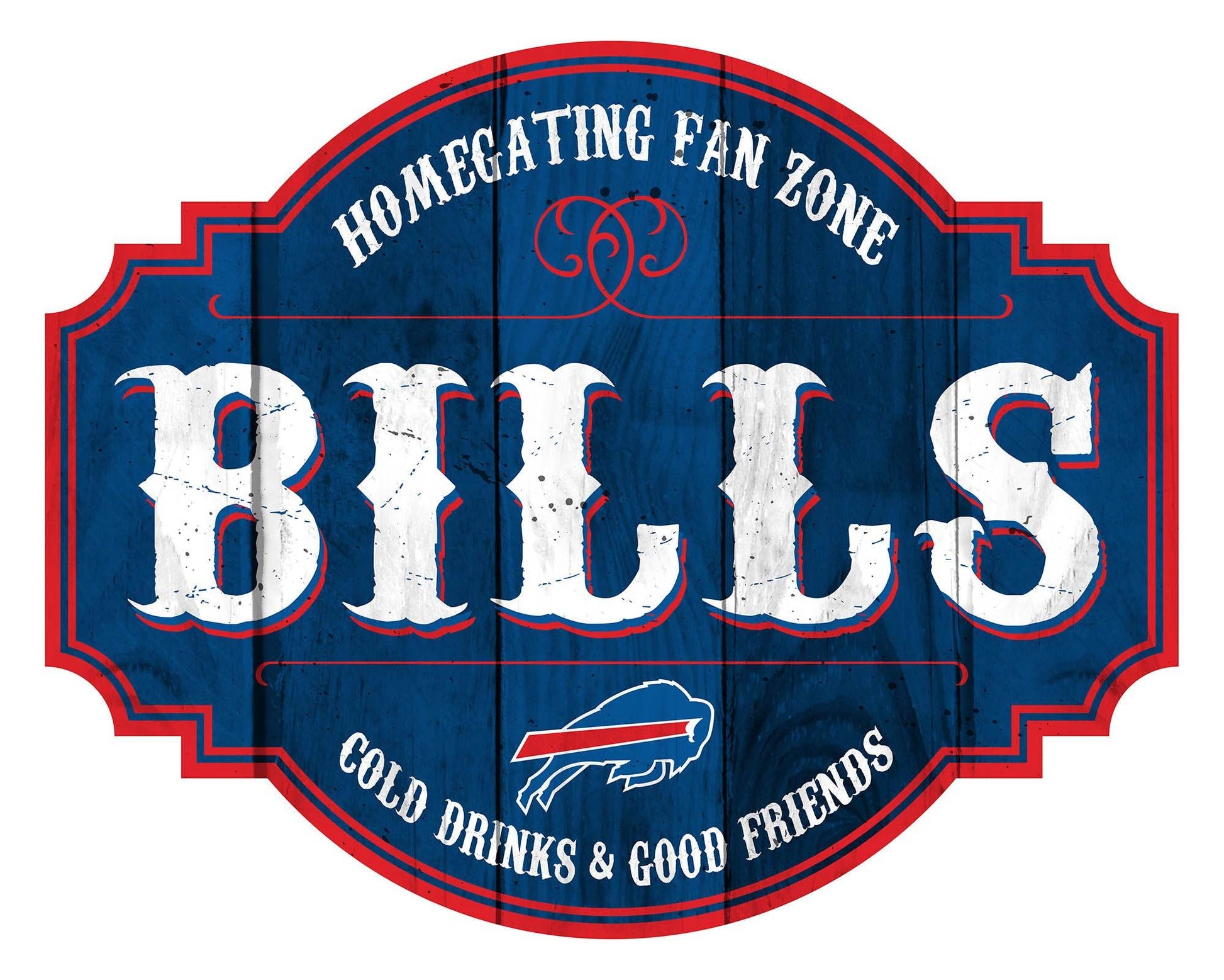 Buffalo Bills Wood Sign 12 Inch Homegating Tavern Decor - ToylandEU
