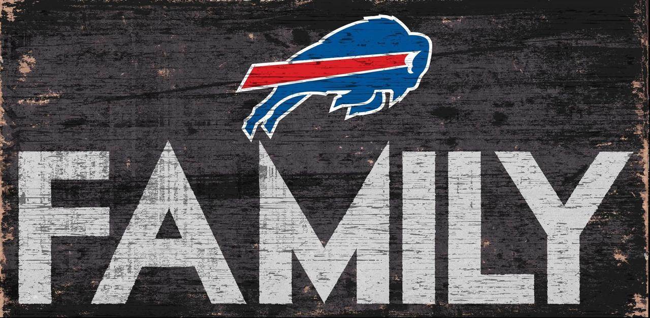 Buffalo Bills Wood Sign 12x6 Family Design Special Order - ToylandEU
