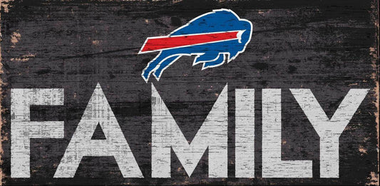 Buffalo Bills Wood Sign 12x6 Family Design Special Order - ToylandEU