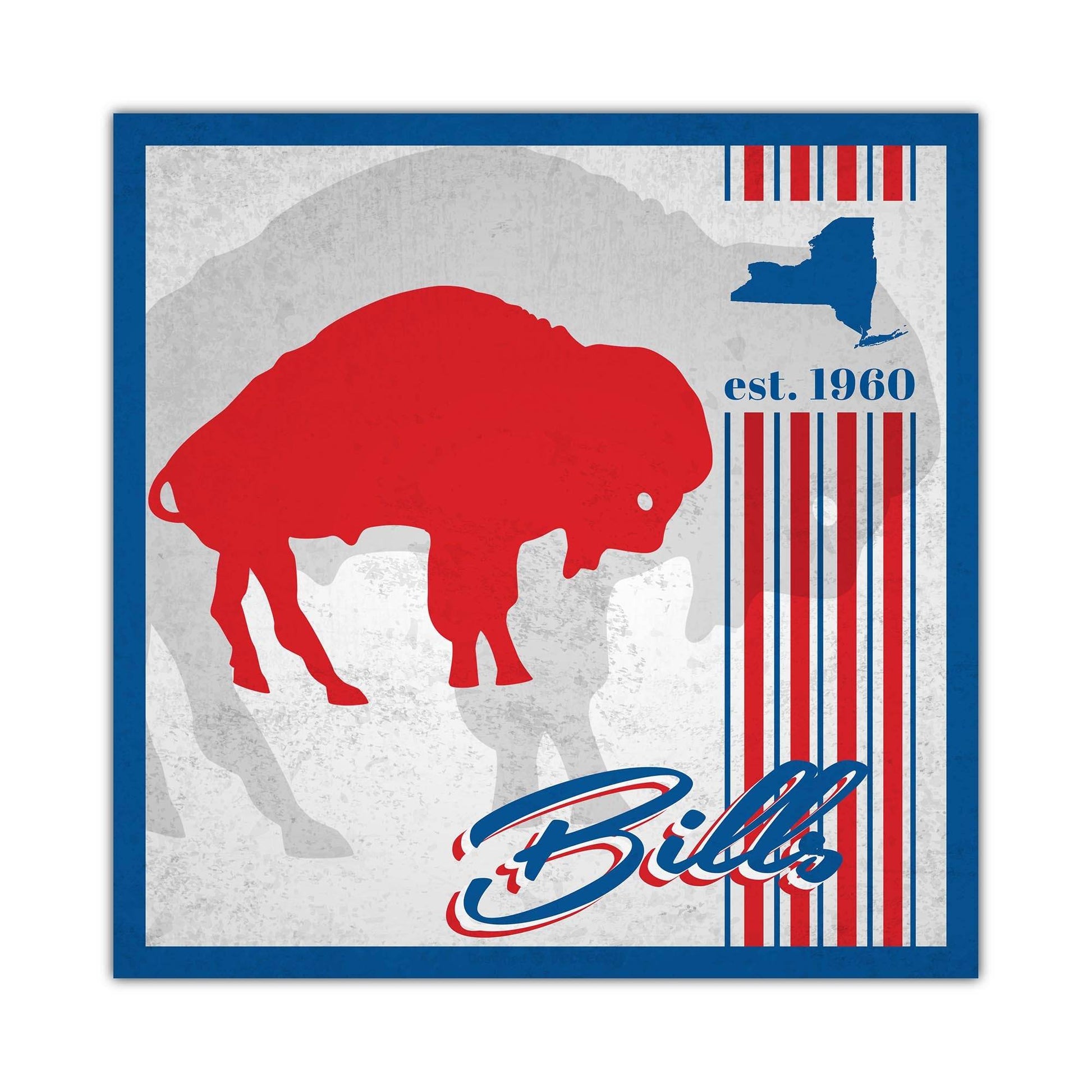Buffalo Bills Wooden Sign Home Decor 10x10 Album Design - ToylandEU