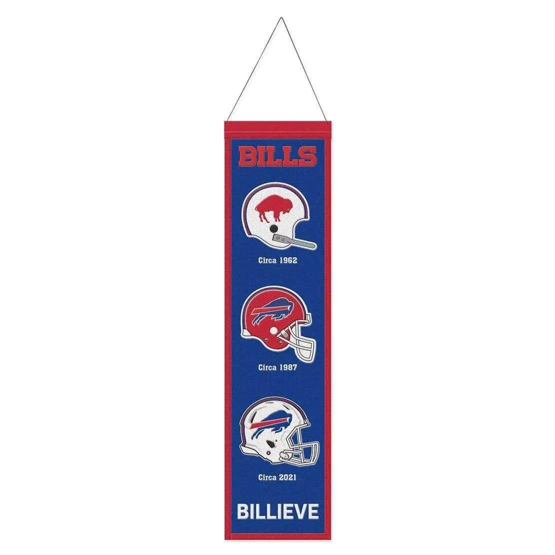 Buffalo Bills Wool Banner 8x32 Heritage Evolution Design - ToylandEU