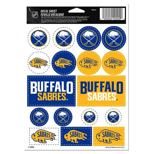 Buffalo Sabres Decal Sheet 5x7 Vinyl Stickers Pack Official - ToylandEU