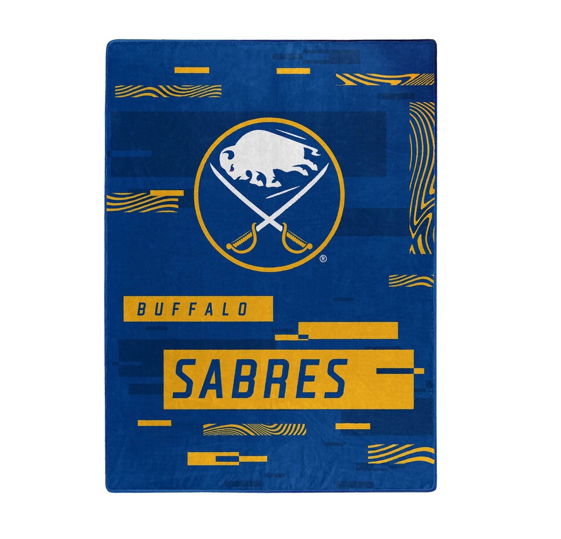 Buffalo Sabres Raschel Throw Blanket 60x80 Digital Pattern - ToylandEU