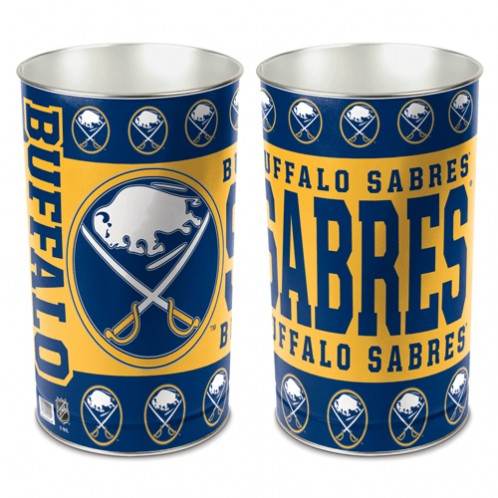 Buffalo Sabres Wastebasket 15 Inch Metal Team Decor - ToylandEU