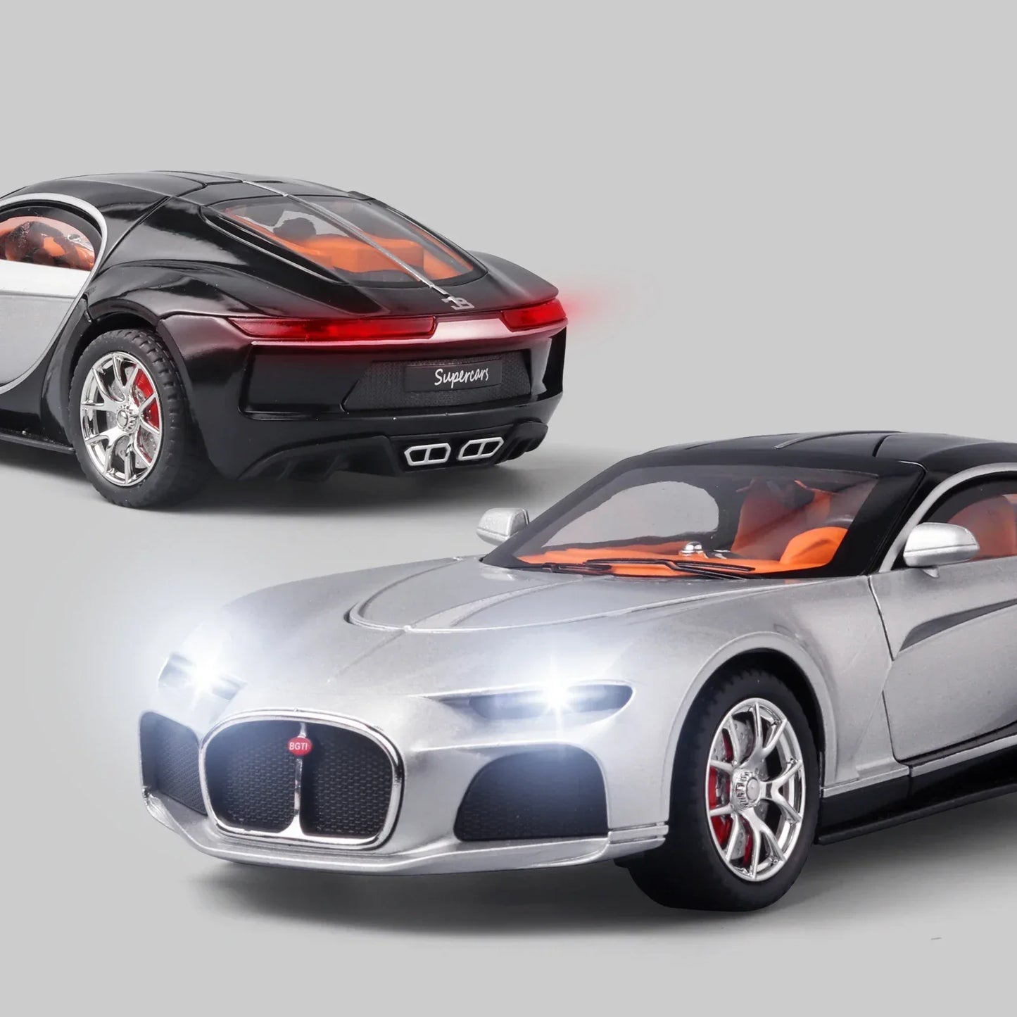 Bugatti Atlantic 1:24 Diecast Alloy Model Car Black - ToylandEU