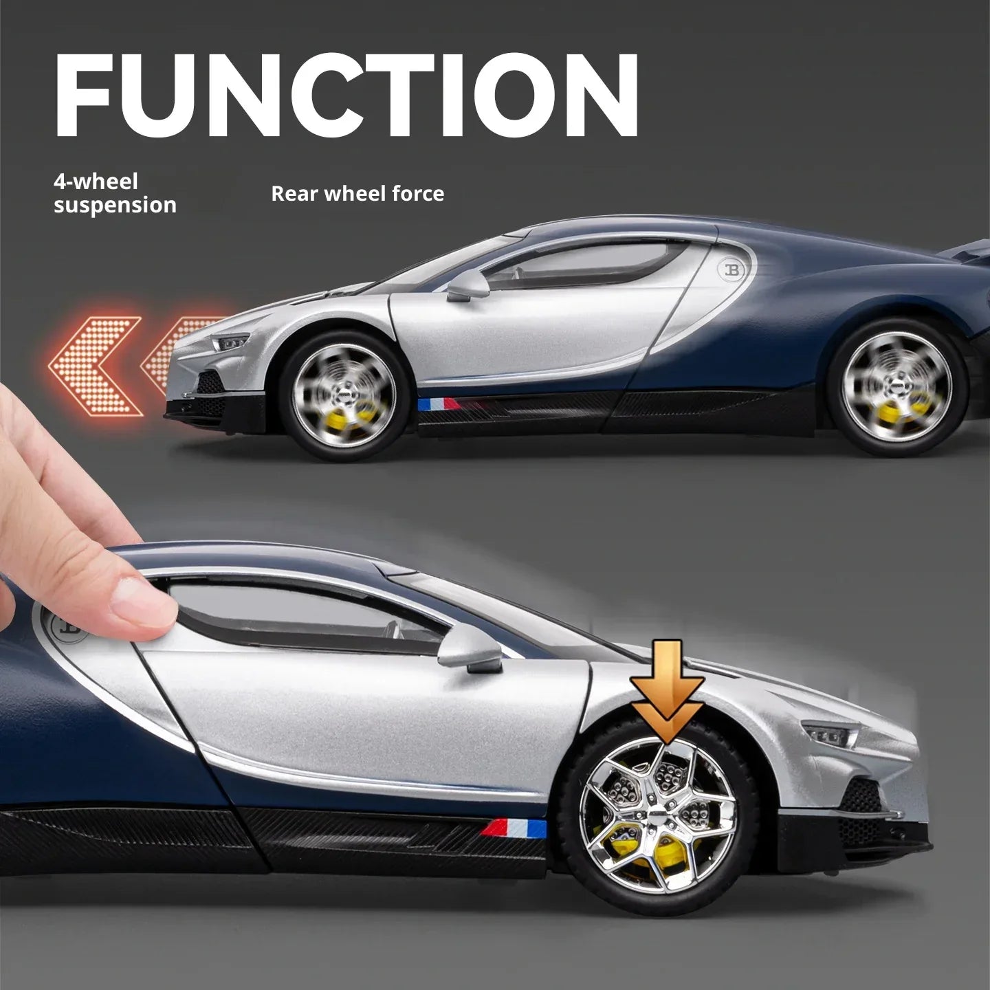 Bugatti Diecast Car Model Premium Metal Collectible Gift - ToylandEU