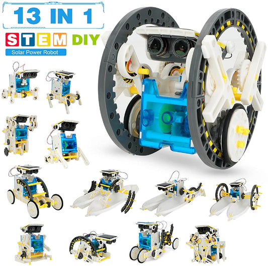 Build & Explore: 13-in-1 Solar Robot Kits for STEM Fun and Learning - ToylandEU