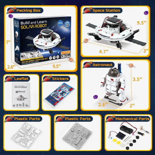 Build & Explore: 6-in-1 Solar Robot STEM Educational Toy Kit - ToylandEU