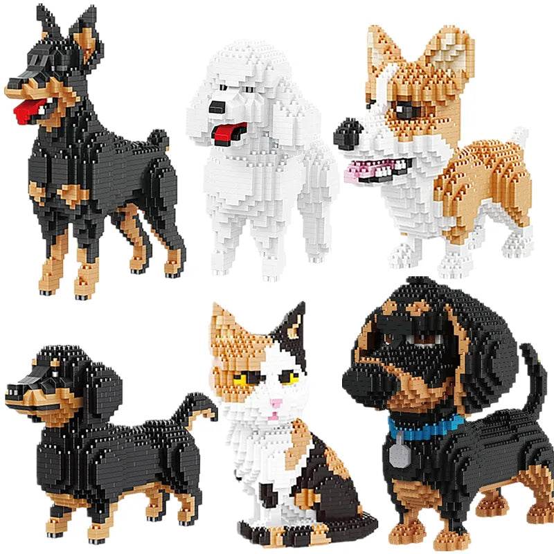 Build Your Own Realistic Cat and Dog Models - Fun Pet Blocks for Kids - ToylandEU