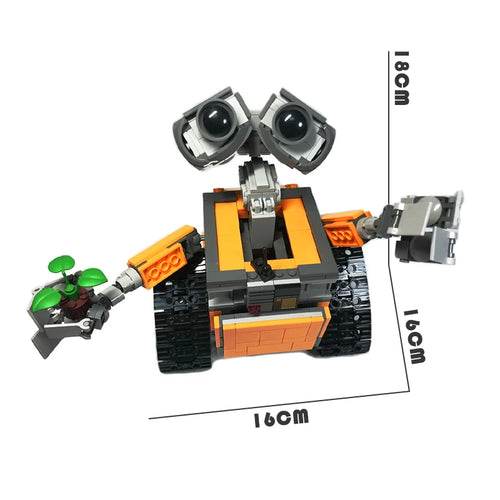 Build Your Own Wall-E Robot MOC Bricks Model Kit Set Building Bricks MOC - ToylandEU
