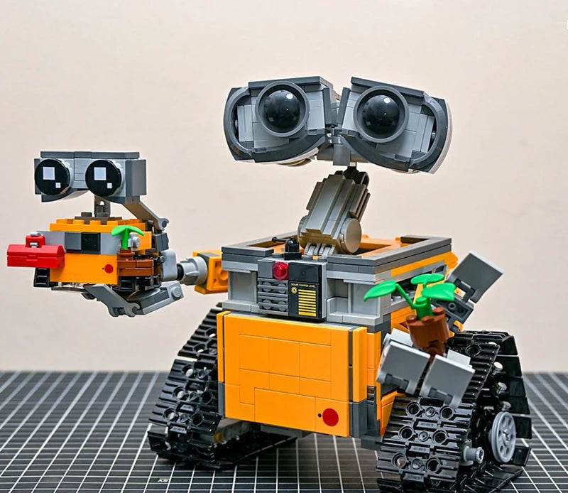 Build Your Own Wall-E Robot MOC Bricks Model Kit Set Building Bricks MOC - ToylandEU