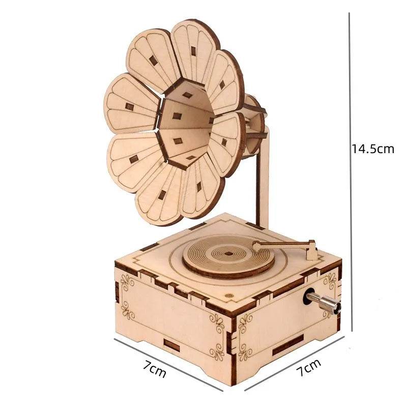 Build Your Own Wooden Phonograph: DIY Musical Box Science Kit - ToylandEU