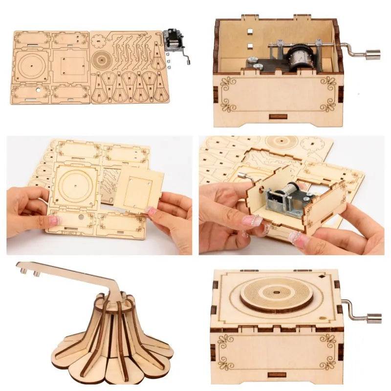 Build Your Own Wooden Phonograph: DIY Musical Box Science Kit - ToylandEU