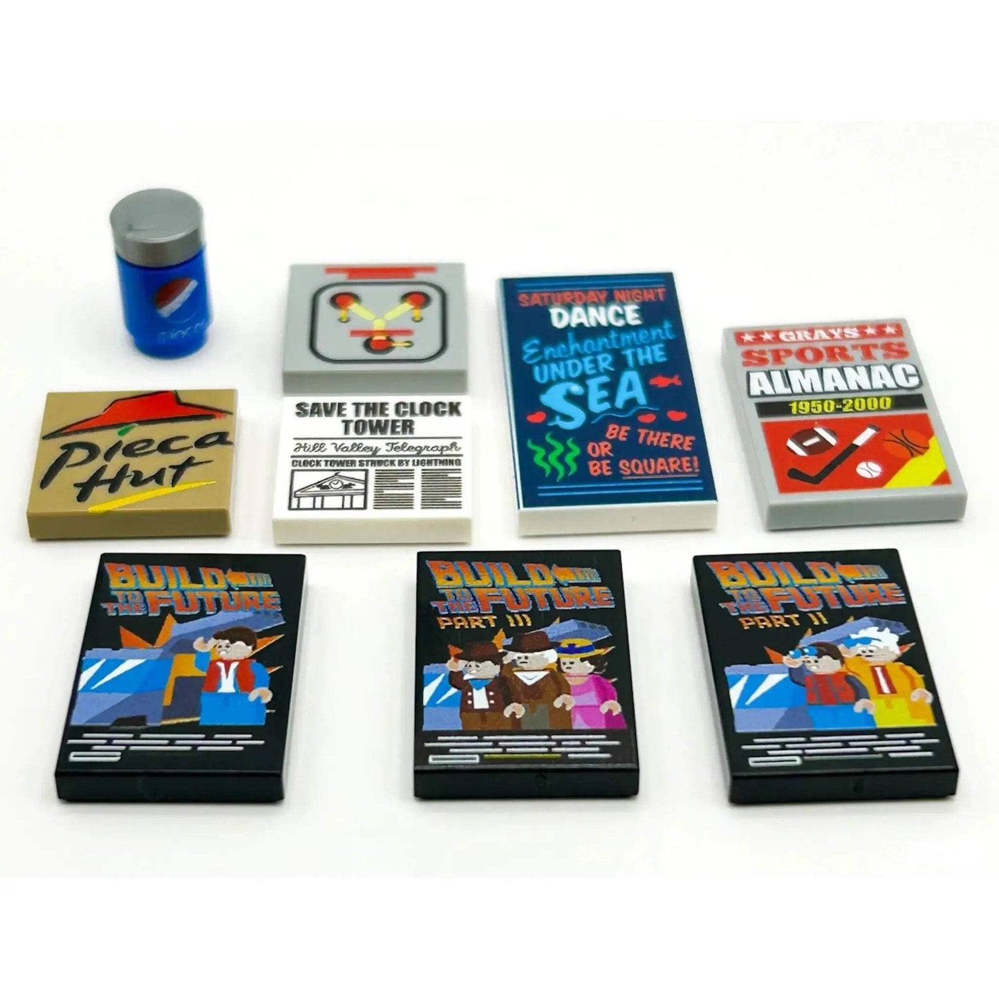 Back To The Future LEGO Custom Printed Parts Pack Set - ToylandEU