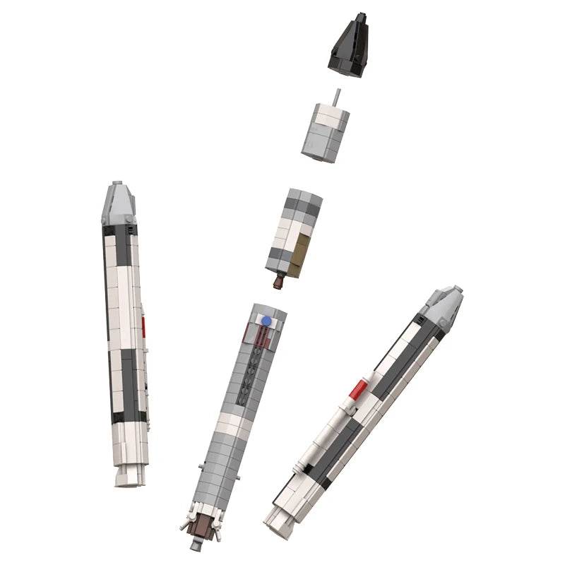 BuildMoc 1:110 Titan IIIC Rocket Building Blocks Set - ToylandEU