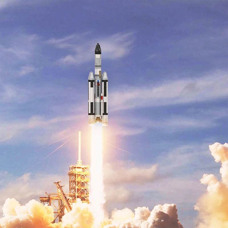 BuildMoc 1:110 Titan IIIC Rocket Building Blocks Set - ToylandEU