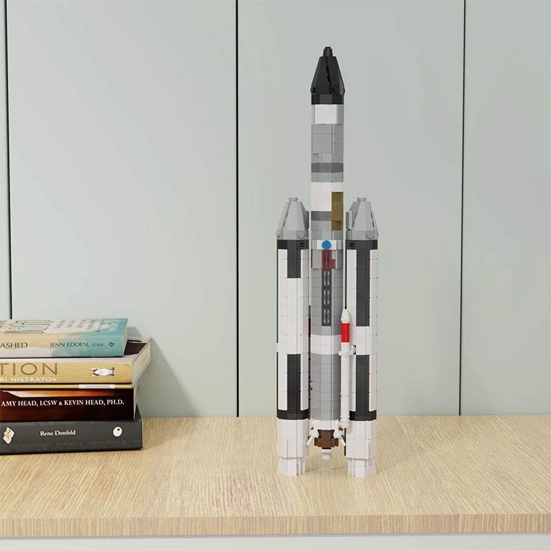 BuildMoc 1:110 Titan IIIC Rocket Building Blocks Set - ToylandEU