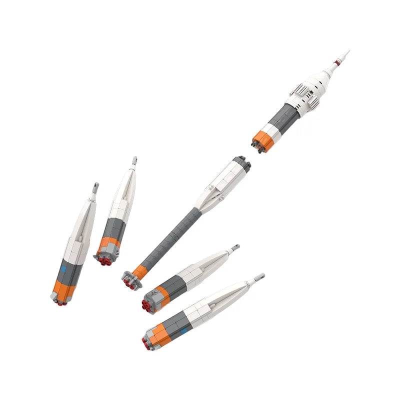 BuildMoc 1:110 Titan IIIC Rocket Building Blocks Set - ToylandEU