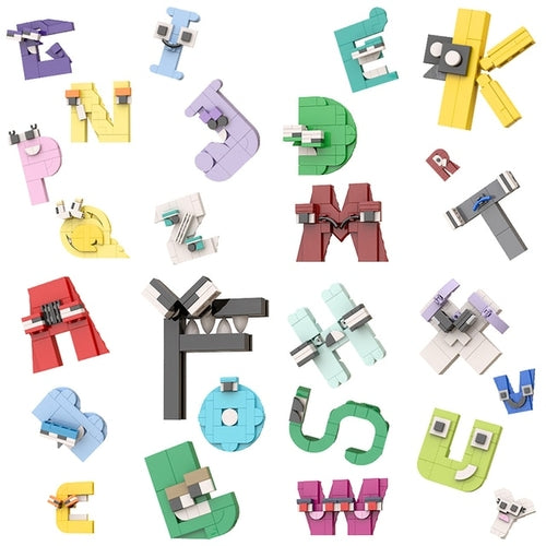 Buildmoc 26 Style English Alphabet Building Blocks Set for Educational Fun ToylandEU.com Toyland EU