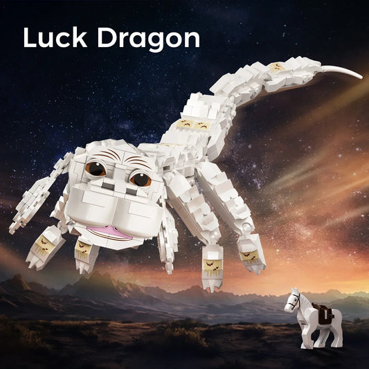 BuildMoc Falkor Luck Dragon Building Brick Set, ABS Plastic, LEGO Compatible - ToylandEU