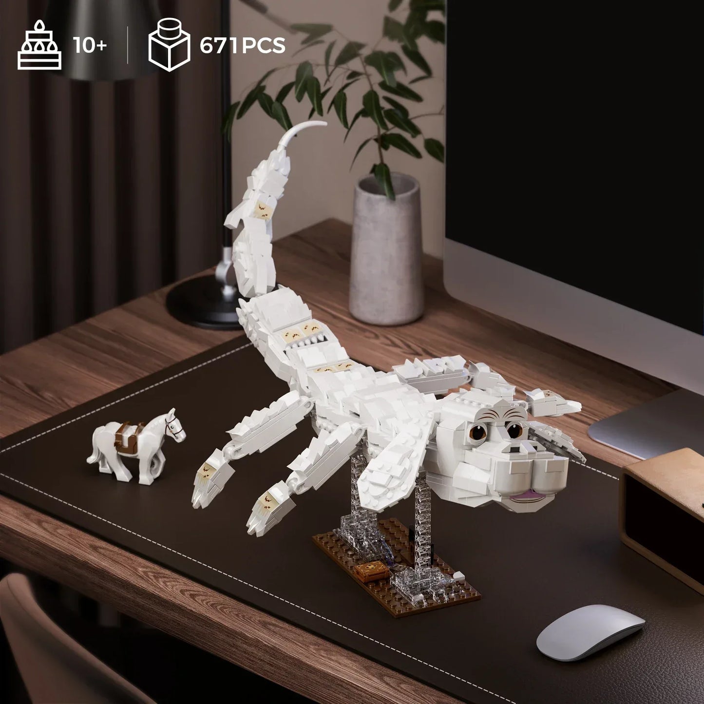 BuildMoc Falkor Luck Dragon Building Brick Set, ABS Plastic, LEGO Compatible - ToylandEU