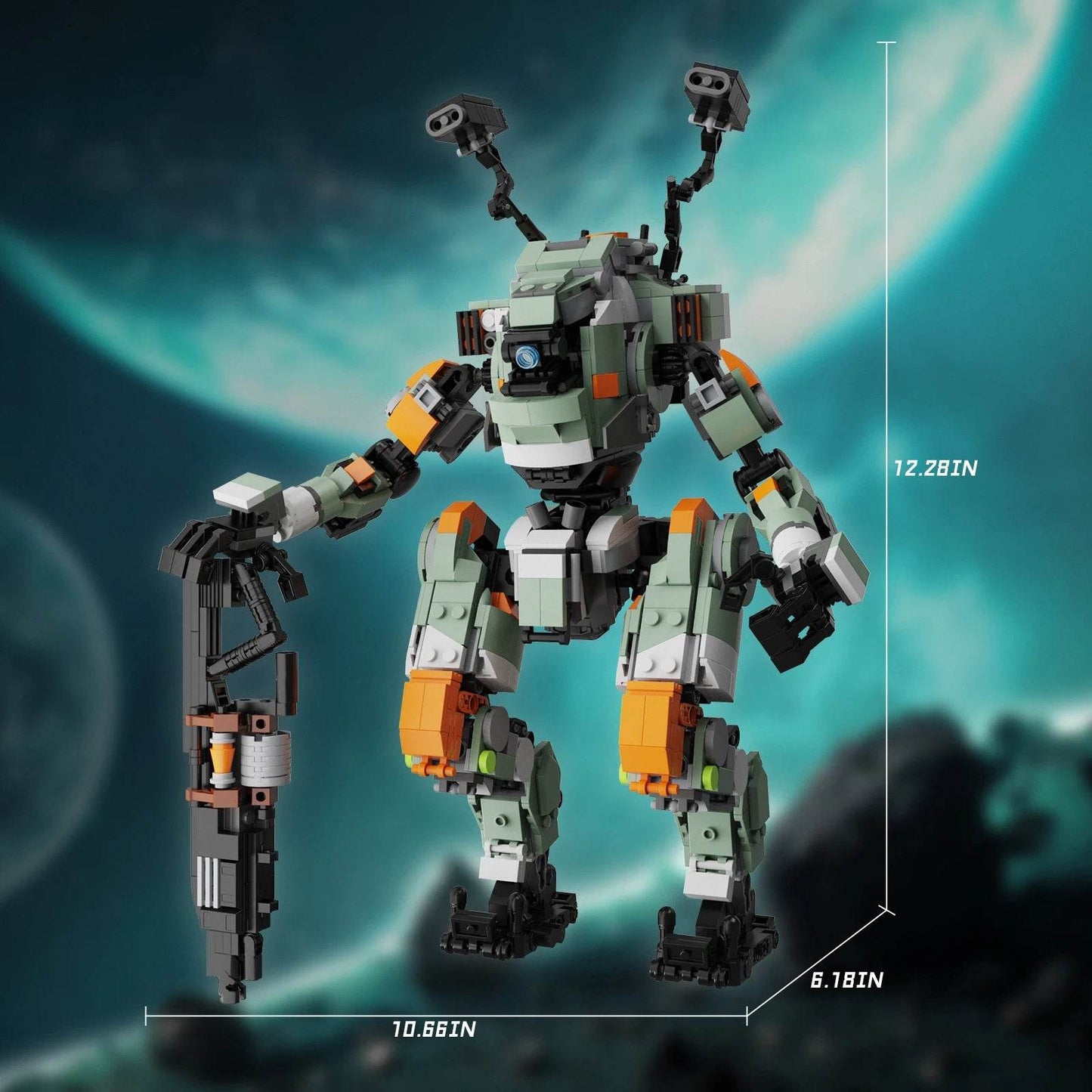 BuildMoc Titanfalls 2 Ion-class Titan Reaper Titan BT-7274 Set - ToylandEU